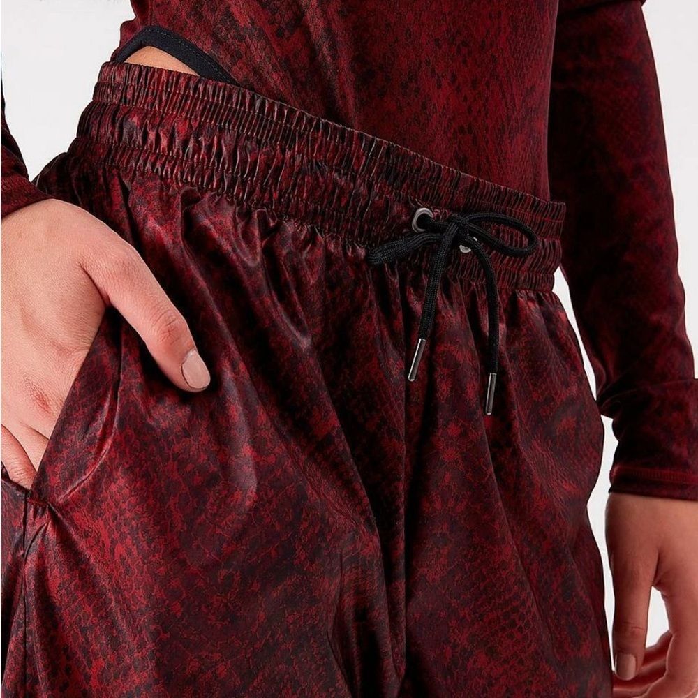 Nike Red And Black Python Print Woven Jogger Pant… - image 7